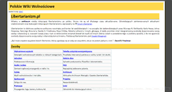 Desktop Screenshot of libertarianizm.pl